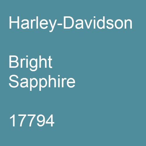 Harley-Davidson, Bright Sapphire, 17794.